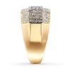 Thumbnail Image 2 of Previoulsy Owned Men's Diamond Band 1 ct tw White & Brown 10K Yellow Gold