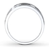 Thumbnail Image 2 of Previously Owned Men's Wedding Band 1/4 ct tw Round-cut Diamonds 10K White Gold
