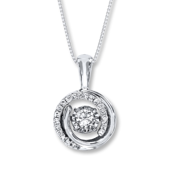 Previously Owned Unstoppable Love 1/3 ct tw Necklace 10K White Gold 18"