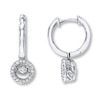 Thumbnail Image 1 of Previously Owned Unstoppable Love 1/4 ct tw Earrings 10K White Gold
