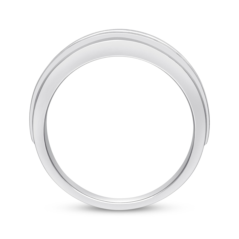 Previously Owned Men's Diamond Wedding Band 1/2 ct tw 10K White Gold