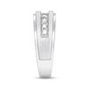 Thumbnail Image 2 of Previously Owned Men's Diamond Wedding Band 1/2 ct tw 10K White Gold