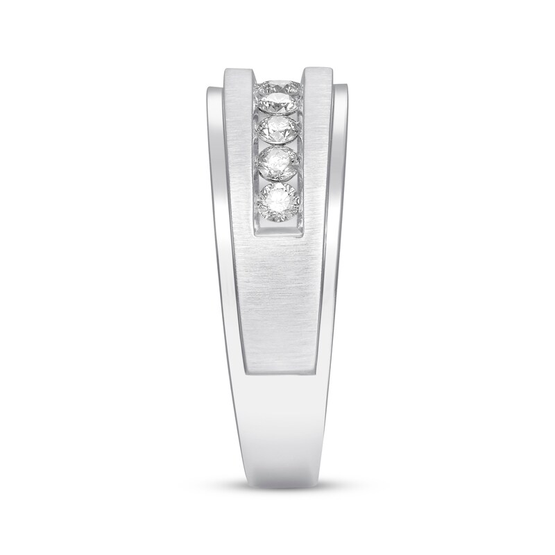 Previously Owned Men's Diamond Wedding Band 1/2 ct tw 10K White Gold