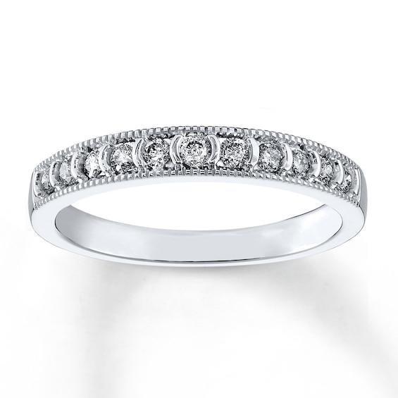Previously Owned Diamond Anniversary Ring 1/4 ct tw Round-cut 10K White Gold