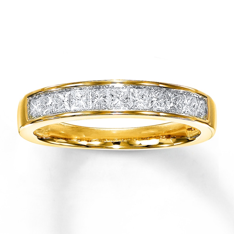 Main Image 1 of Previously Owned Band 1/2 ct tw Princess-cut Diamonds 14K Yellow Gold