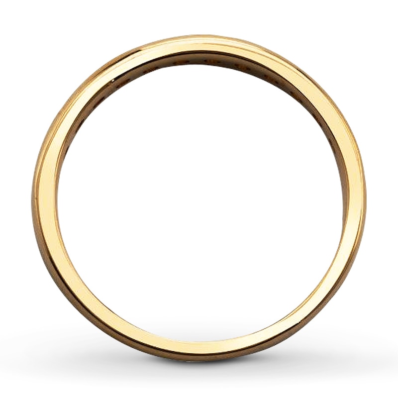 Previously Owned Diamond Anniversary Ring 3/8 ct tw Round-cut 10K Yellow Gold