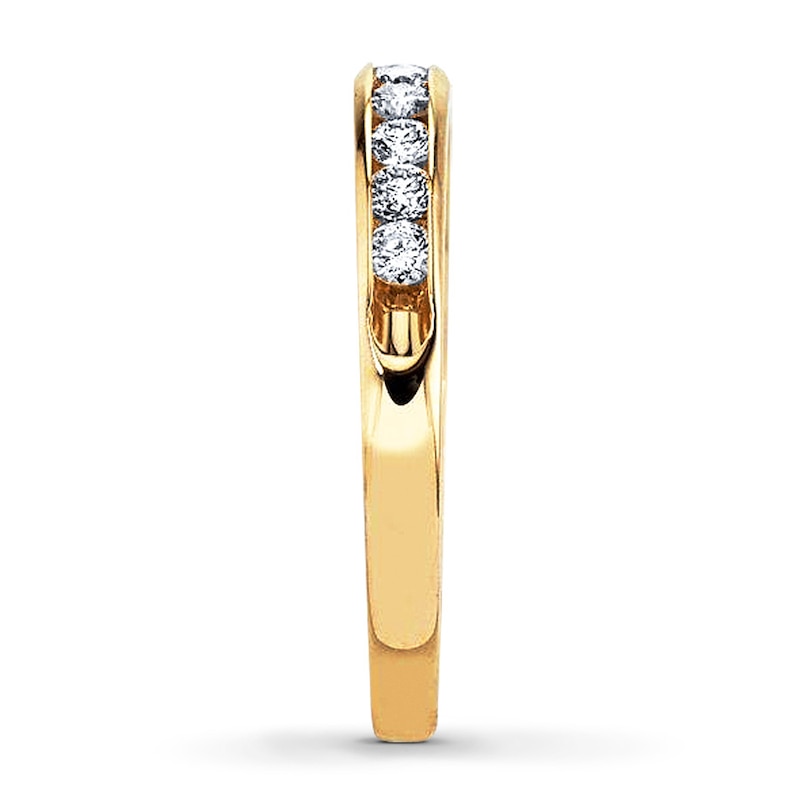 Previously Owned Diamond Anniversary Ring 3/8 ct tw Round-cut 10K Yellow Gold