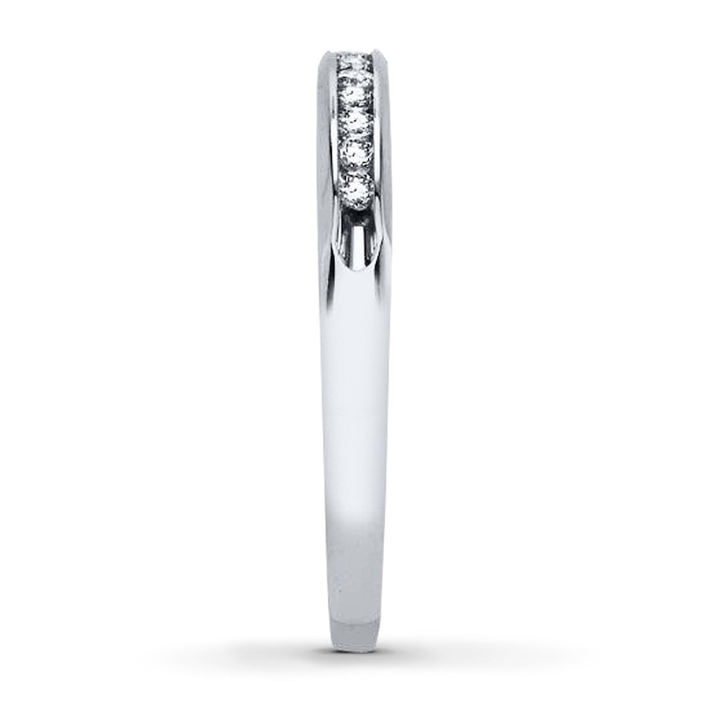 Previously Owned Diamond Anniversary Ring 1/8 ct tw Round-cut 10K White Gold