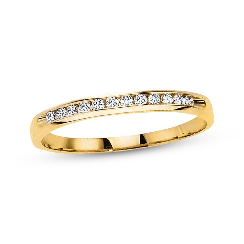 Main Image 1 of Previously Owned Diamond Anniversary Ring 1/8 ct tw Round-cut 10K Yellow Gold