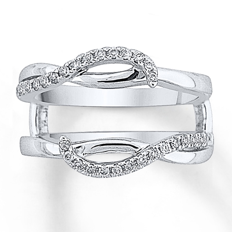 Main Image 1 of Previously Owned Diamond Enhancer Ring 1/4 ct tw Round-cut 14K White Gold