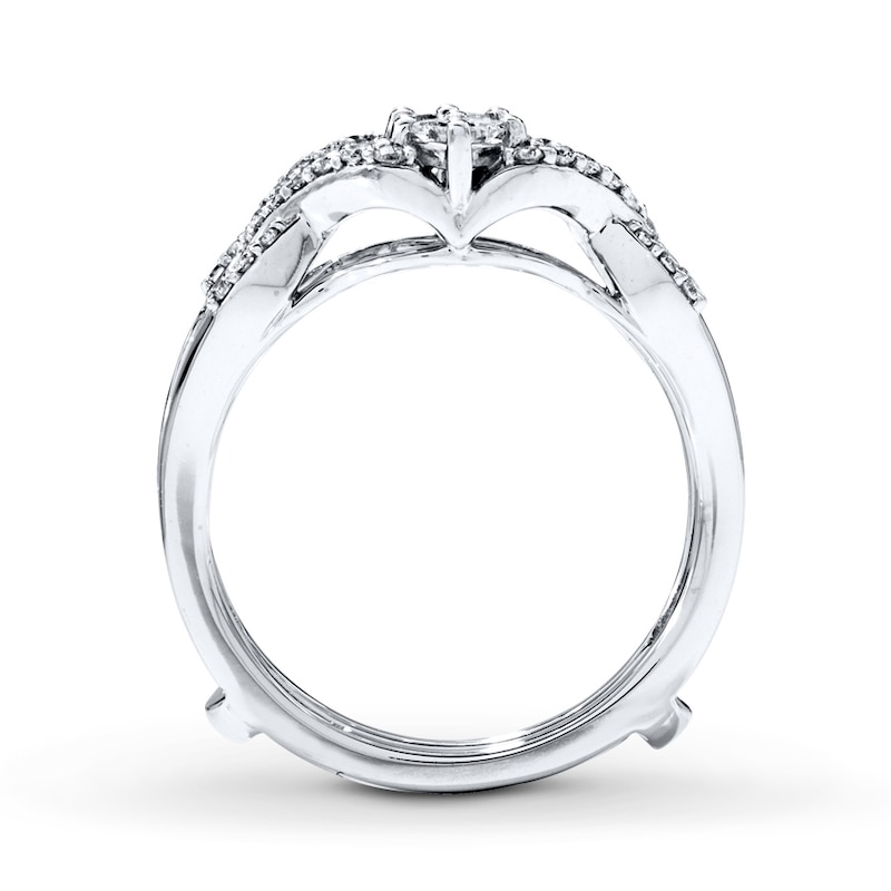 Main Image 2 of Previously Owned Diamond Enhancer Ring 1/2 ct tw Princess & Round-cut 14K Gold