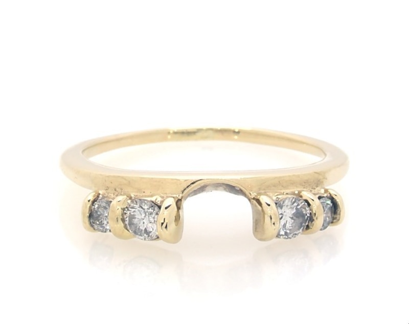 Main Image 1 of Previously Owned Diamond Enhancer Ring 1/3 ct tw Round-cut 10K Yellow Gold