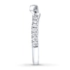 Thumbnail Image 3 of Previously Owned Ever Us Diamond Wedding Band 1/5 ct tw Round-cut 14K White Gold