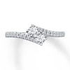Thumbnail Image 4 of Previously Owned Ever Us Diamond Ring 1/2 ct tw Round-cut 14K White Gold