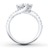 Thumbnail Image 4 of Previously Owned Ever Us Diamond Ring 1 ct tw Round-cut 14K White Gold