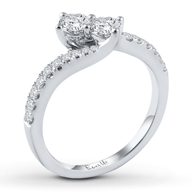 Main Image 2 of Previously Owned Ever Us Diamond Ring 1/2 ct tw Round-cut 14K Gold