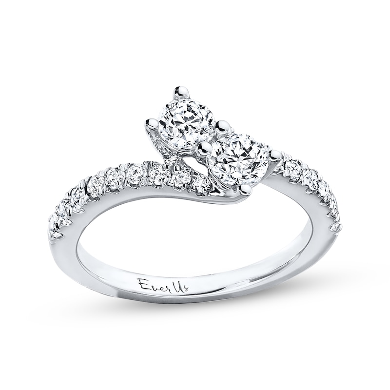 Main Image 1 of Previously Owned Ever Us Diamond Ring 1 ct tw Round-cut 14K White Gold