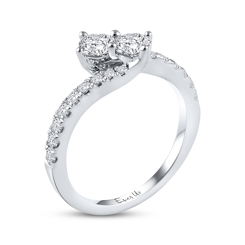 Main Image 2 of Previously Owned Ever Us Diamond Ring 1 ct tw Round-cut 14K White Gold
