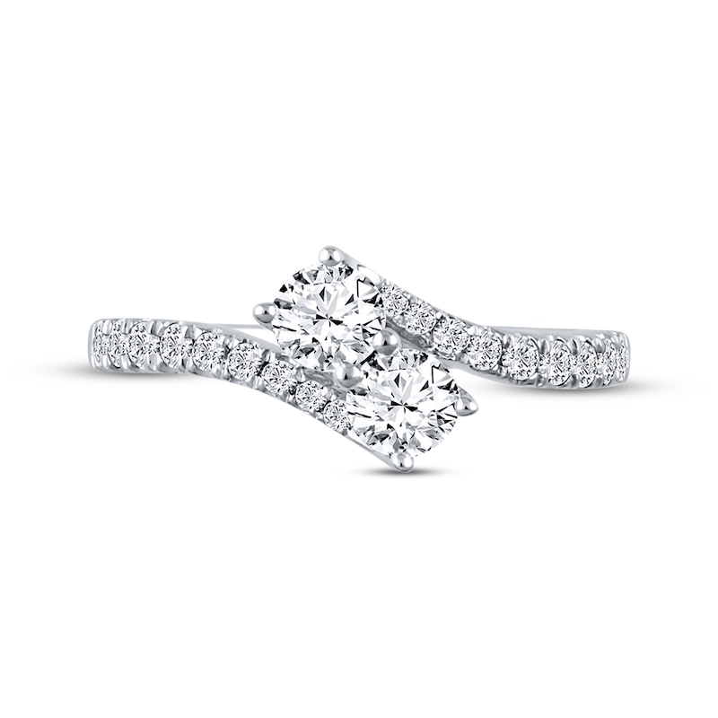 Main Image 4 of Previously Owned Ever Us Diamond Ring 1 ct tw Round-cut 14K White Gold