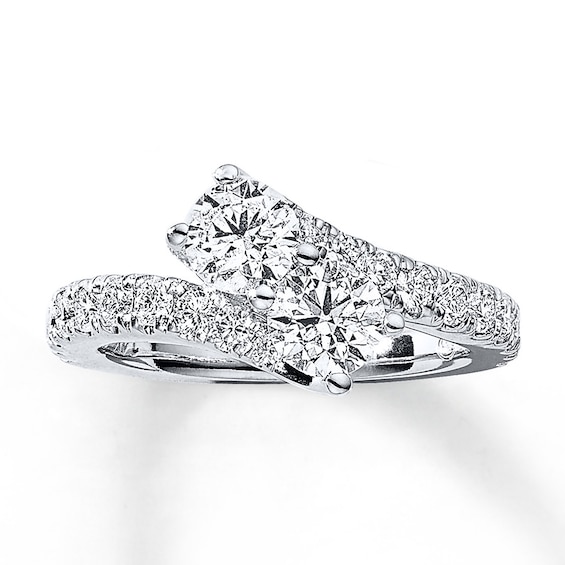 Previously Owned Ever Us Diamond Ring ct tw Round-cut 14K White Gold