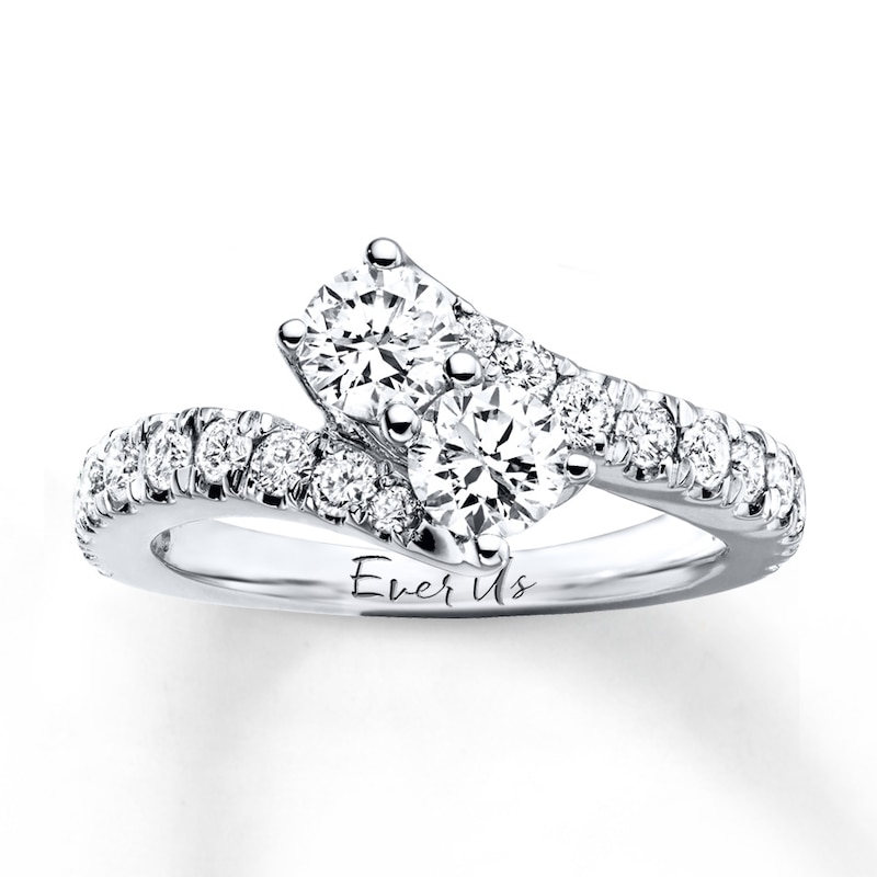 Main Image 1 of Previously Owned Ever Us Diamond Ring 1-1/2 ct tw Round-cut 14K Gold