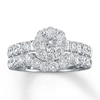 Thumbnail Image 0 of Previously Owned THE LEO Diamond Bridal Set 2 ct tw Round-cut 14K White Gold