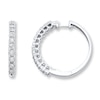 Thumbnail Image 1 of Previously Owned Radiant Reflections Earrings 1/2 ct tw Diamonds 10K White Gold