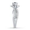 Thumbnail Image 3 of Previously Owned Leo Engagement Ring 1-1/8 ct tw Round-cut Diamonds 14K White Gold