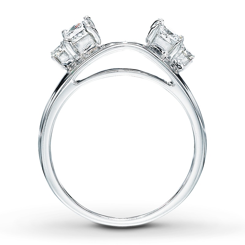 Previously Owned THE LEO Diamond Ring 1/2 ct tw Princess & Round-cut 14K White Gold