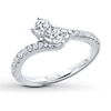 Thumbnail Image 2 of Previously Owned Ever Us Diamond Ring 3/4 ct tw Round-cut 14K White Gold