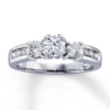 Thumbnail Image 0 of Previously Owned 3-Stone Diamond Ring 1 ct tw Round-cut 14K White Gold