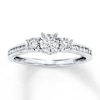 Thumbnail Image 0 of Previously Owned 3-Stone Diamond Ring 1/3 ct tw Round-cut 14K White Gold