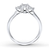 Thumbnail Image 2 of Previously Owned 3-Stone Diamond Ring 1/3 ct tw Round-cut 14K White Gold