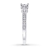 Thumbnail Image 3 of Previously Owned 3-Stone Diamond Ring 1/3 ct tw Round-cut 14K White Gold
