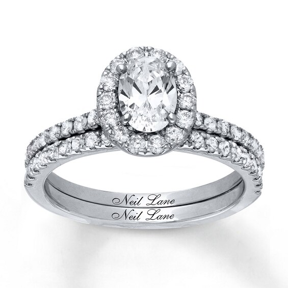 Previously Owned Neil Lane Bridal Set 1-3/4 ct tw Diamonds 14K White Gold