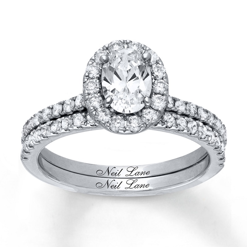 Main Image 1 of Previously Owned Neil Lane Bridal Set 1-3/4 ct tw Diamonds 14K White Gold