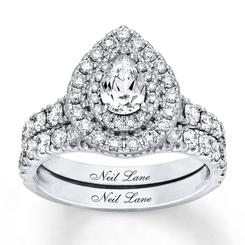 Main Image 1 of Previously Owned Neil Lane Bridal Set 2 ct tw Diamonds 14K White Gold