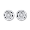 Thumbnail Image 1 of Previously Owned Earrings 1/4 ct tw Diamonds 10K White Gold