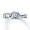Thumbnail Image 1 of Previously Owned Diamond Engagement Ring 1/2 ct tw Round-cut 14K White Gold