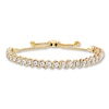 Thumbnail Image 1 of Previously Owned Diamond Bolo Bracelet 1/5 ct tw 10K Yellow Gold 9.5&quot;