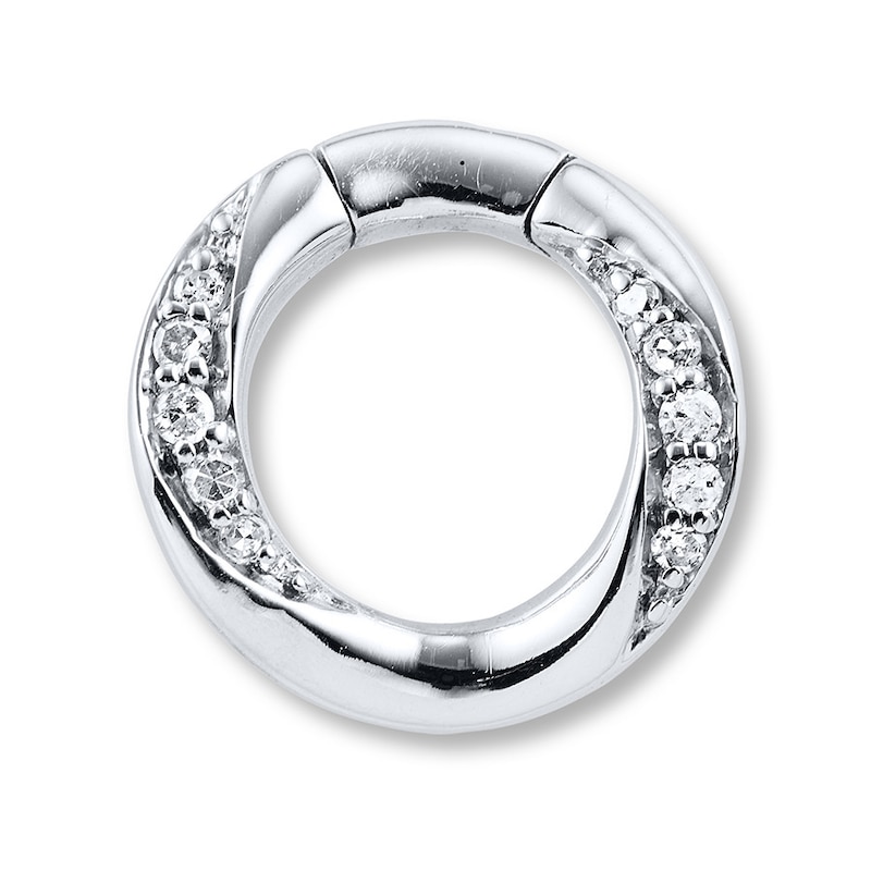 Main Image 1 of Previously Owned Diamond Miracle Links Charm 10K White Gold