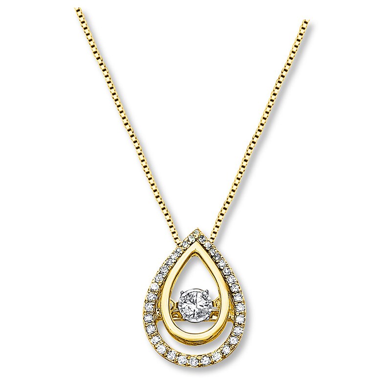 Main Image 1 of Previously Owned Unstoppable Love Necklace 1/4 ct tw 10K Yellow Gold