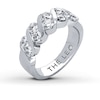 Thumbnail Image 1 of Previously Owned THE LEO Diamond Anniversary Band 1-1/4 ct tw Round-cut 14K White Gold