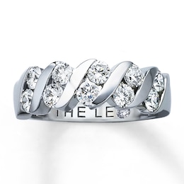 Previously Owned THE LEO Diamond Ring 1 ct tw Round-cut 14K White Gold