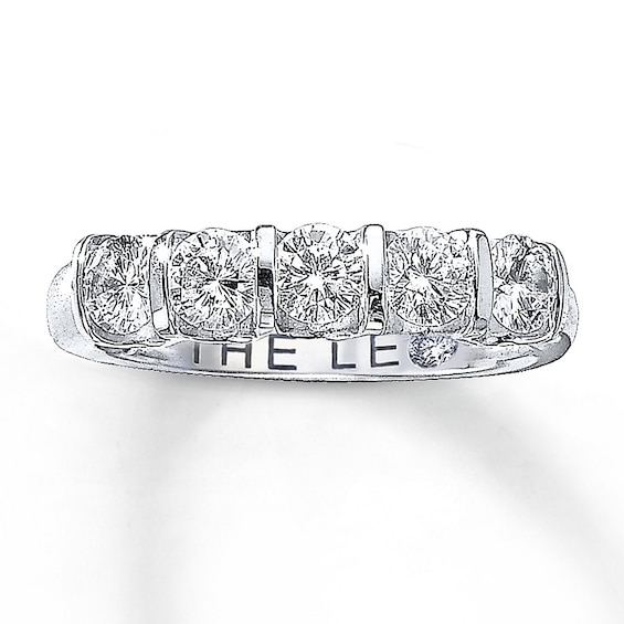 Previously Owned THE LEO Diamond Anniversary Band 1 ct tw Round-cut 14K White Gold