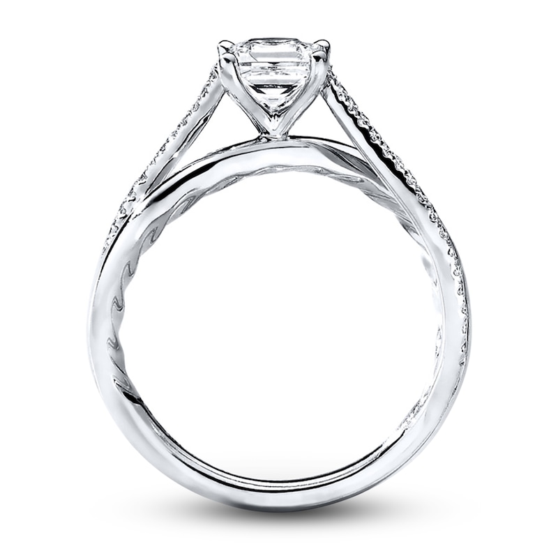 Main Image 2 of Previously Owned Angel Sanchez Ring 5/8 ct tw Princess & Round-cut Diamonds 14K White Gold