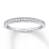Thumbnail Image 1 of Previously Owned Scott Kay Anniversary Band 1/10 ct tw Round-cut Diamonds 14K White Gold