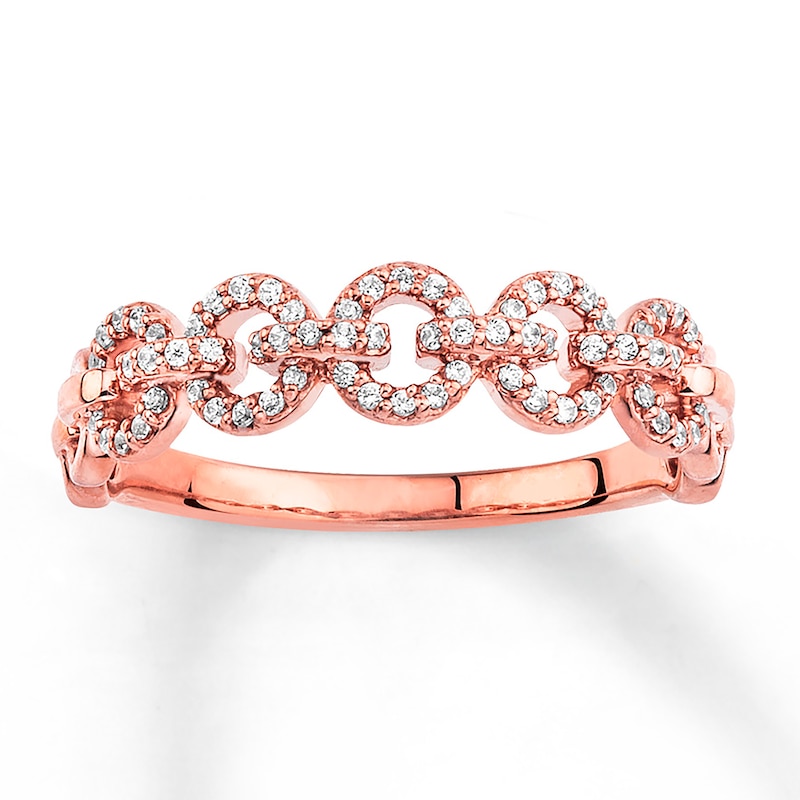 Previously Owned Diamond Stackable Ring 1/5 ct tw 10K Rose Gold