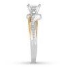 Thumbnail Image 3 of Previously Owned Diamond Ring 1/5 ct tw Princess & Round Sterling Silver & 10K Yellow Gold