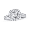 Thumbnail Image 1 of Previously Owned Diamond Ring 1-1/2 ct tw Princess & Round-cut 14K White Gold